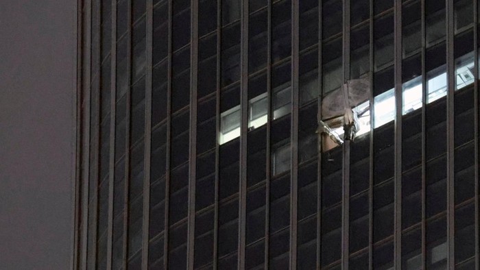 The damaged exterior of CITIC Tower, also known as China Zun, in Beijing, China June 26, 2026. REUTERS/Maxim Shemetov