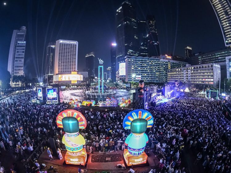 Pesta Rakyat Semarakkan HUT Ke-499 Jakarta di Bundaran HI