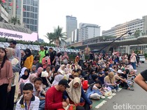 Video Penutupan Jalan Kawasan Bundaran HI Jelang Malam Puncak HUT Jakarta