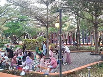 Taman Nyawiji Nganjuk Jadi Jujugan Rekreasi Keluarga saat Libur Sekolah
