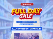 Beli TV LED 50 UHD Smart di Transmart Full Day Sale Diskonnya Jutaan