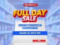 Transmart Full Day Sale: AC Sharp 1 PK Diskon Rp 1,69 Juta