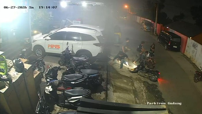 Aksi pencurian motor terekam CCTV di Lampung