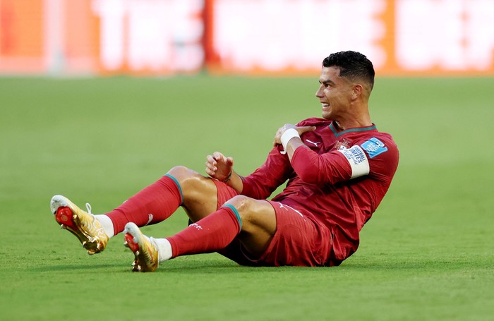 Soccer Football - FIFA World Cup 2026 - Group K - Colombia v Portugal - Miami Stadium, Miami Gardens, Florida, U.S. - June 27, 2026 Portugals Cristiano Ronaldo reacts REUTERS/Paul Childs