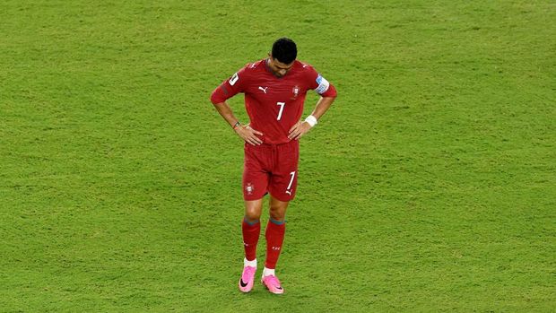 Cristiano Ronaldo Soccer Football - FIFA World Cup 2026 - Group K - Colombia v Portugal - Miami Stadium, Miami Gardens, Florida, U.S. - June 27, 2026 Portugal's Cristiano Ronaldo reacts REUTERS/Amanda Perobelli TPX IMAGES OF THE DAY
