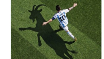Netizen pun terus menggaungkan Messi sebagai GOAT di lapangan hijau. Foto: pool
