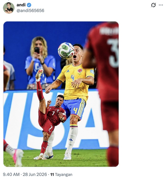 Meme Cristiano Ronaldo Jadi 'Anak Hilang' di Portugal vs Kolombia