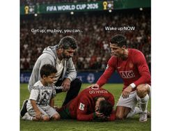 Meme Cristiano Ronaldo Jadi Anak Hilang di Portugal vs Kolombia