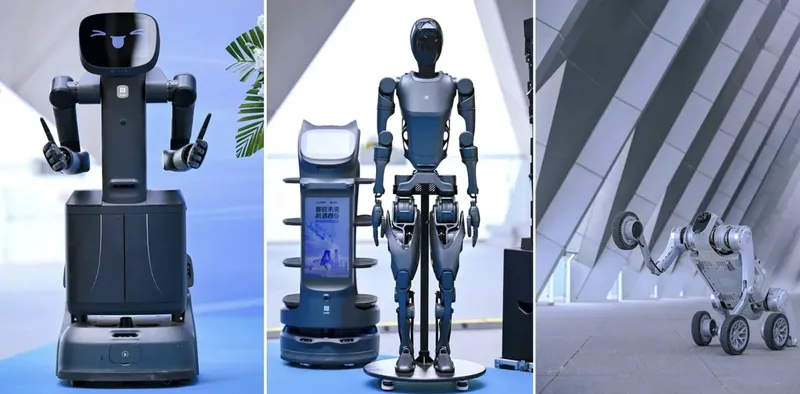 Model robot dari Pudu Robotics yang akan membantu pengunjung hotel