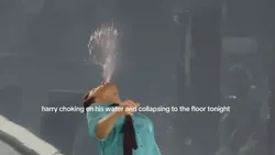 Momen Saat Harry Styles Tersedak Air di Panggung