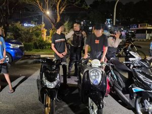Brimob Polda Metro Bubarkan Balap Liar di Jaktim, Sita 5 Motor