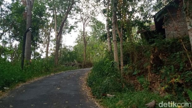 Penampakan kampung mati di Sumberharjo, Prambanan, Sleman yang ditinggal penghuninya imbas gempa 2006.