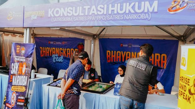 Puncak Bhayangkara Fest Polres Bogor Meriah: Ada Paspor Keliling-Nobar Piala Dunia