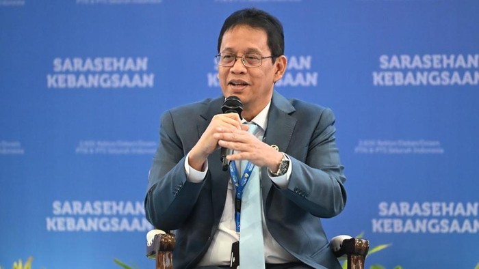Menteri Keuangan Purbaya Yudhi Sadewa dalam Konvensi Sains, Teknologi, dan Industri Indonesia 2026 di Jakarta Convention Center, Minggu (28/6).