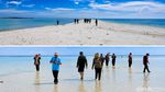 Pesona Gosong Senggora di Pantai Bogam Raya yang Langka Terjadi