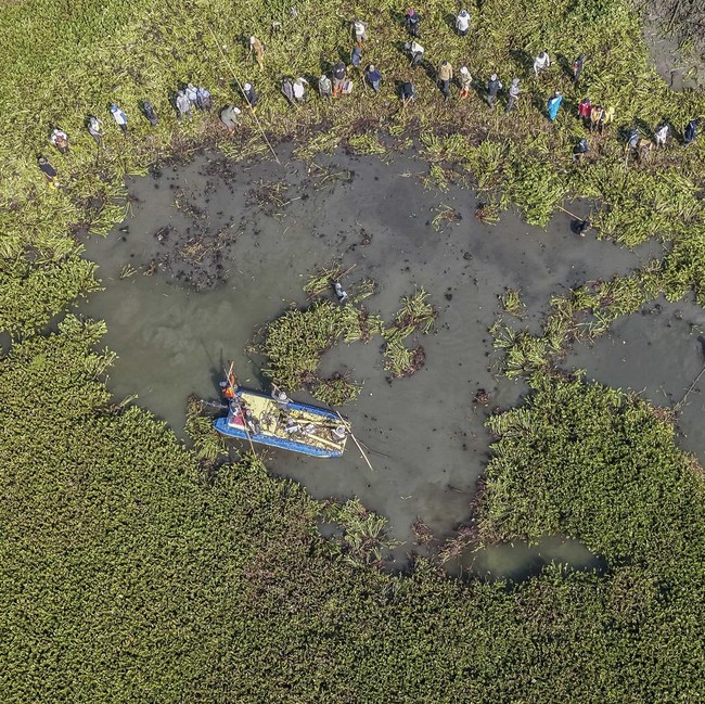 Aksi Bersih Eceng Gondok Jaga Kelestarian Sungai Citarum