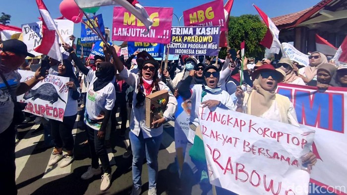 Demo Dukung Progam MBG di Sidoarjo