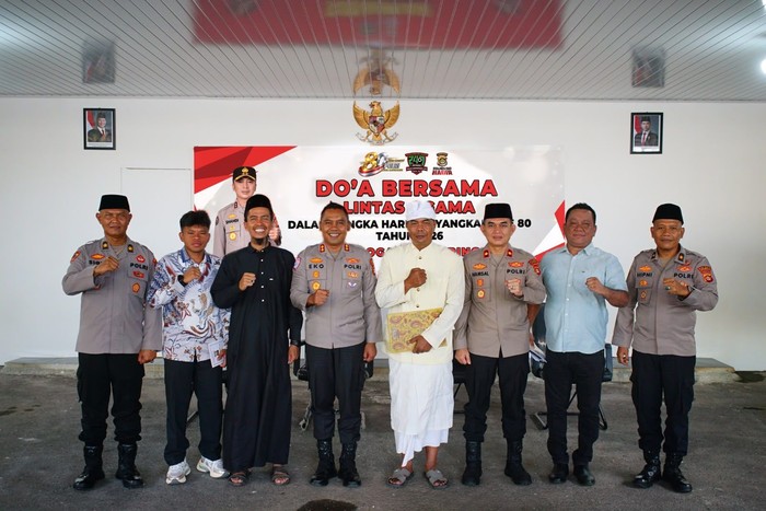 Doa bersama di Polres OKI (dok. Istimewa)