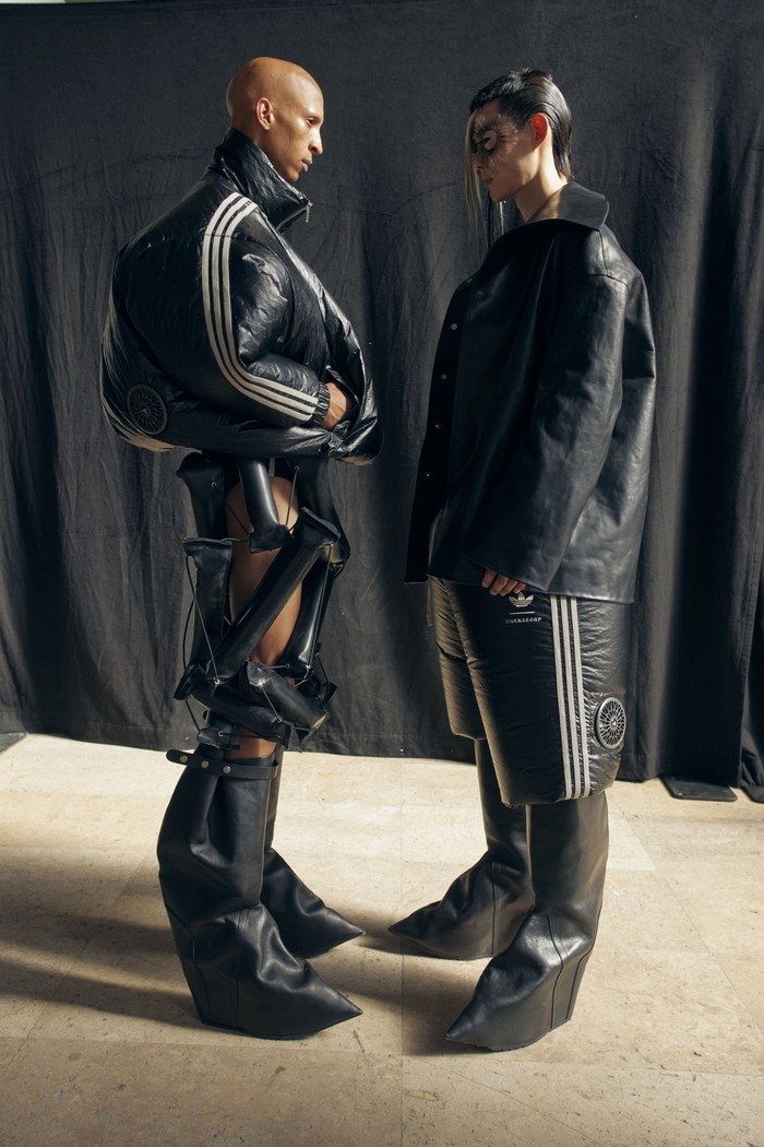 Backstage at the Rick Owens fashion show as part of Paris Mens Spring-Summer 2027 fashion week held at Palais de Tokyo on June 25, 2026 in Paris, France. (Photo by Francisco Gomez de Villaboa/WWD via Getty Images)