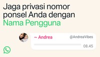 WhatsApp Umumkan Fitur Username, Bisa Reservasi dari Sekarang