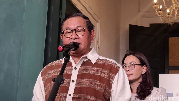 Gubernur DKI Jakarta Pramono Anung menyampaikan dukacita atas bocah tewas usai terperosok lubang di Manggarai, Tebet, Jaksel. (B Belia/detikcom)