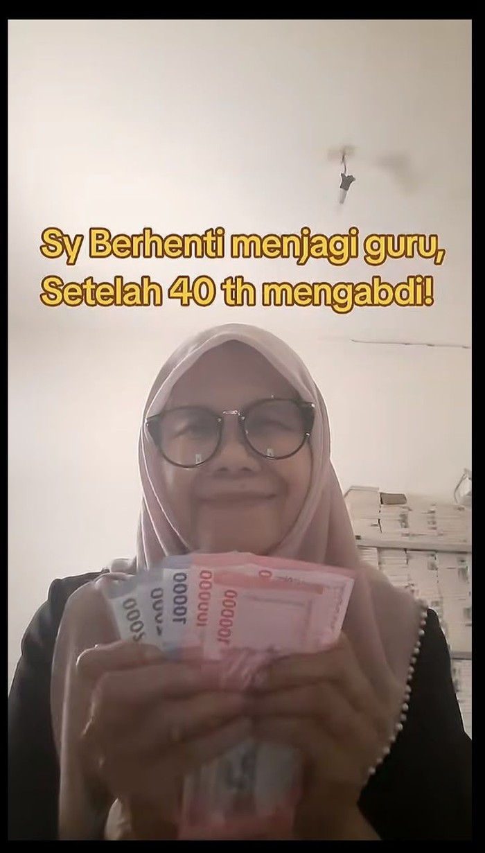 Guru bernama Bu Ijah viral karena mendapatkan gaji Rp 414 ribu per bulan usai mengabdi selama 40 tahun.