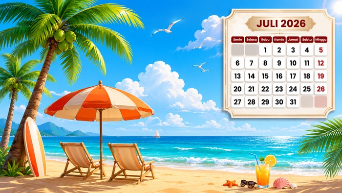 Kalender Bulan Juli 2026.