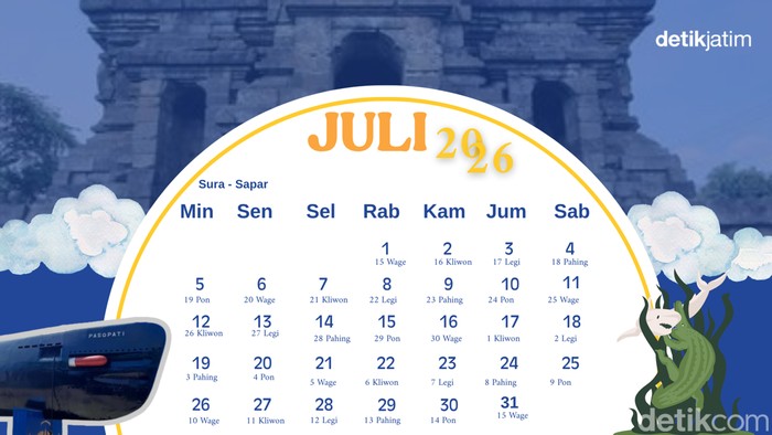 Kalender Jawa Juli 2026.