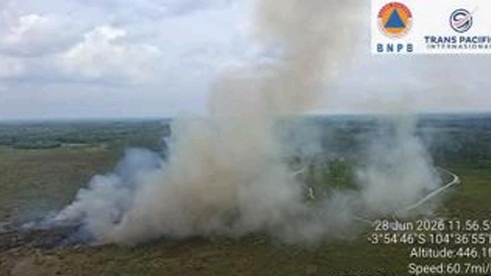 Karhutla di wilayah Banyuasin.