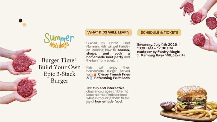Liburan Sekolah Makin Seru! Ajak si Kecil Belajar Bikin Burger Biar ...