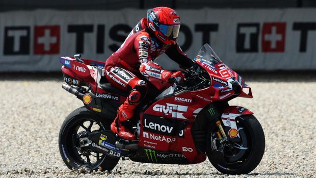 Marc Marquez MotoGP - Grand Prix of Netherlands - TT Circuit Assen, Assen, Netherlands - June 28, 2026 Ducati Lenovo Team's Marc Marquez in action during the MotoGP race REUTERS/Omar Havana