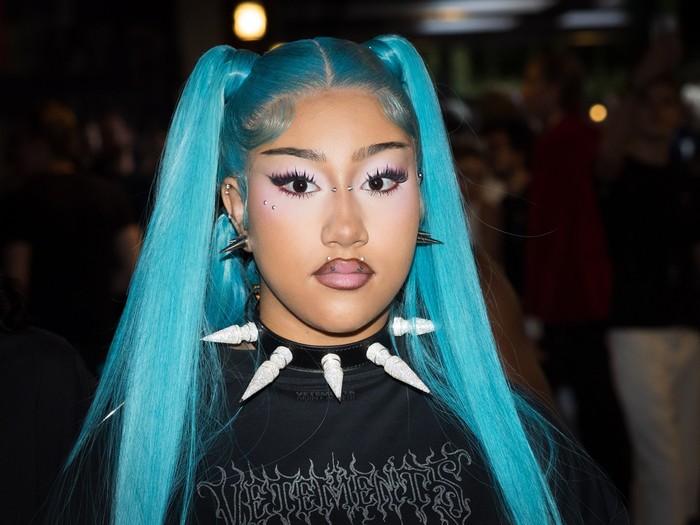North West menghadiri peragaan busana pria Vetements koleksi Musim Semi/Musim Panas 2027 sebagai bagian dari Paris Fashion Week pada 26 Juni 2026 di Paris, Prancis.