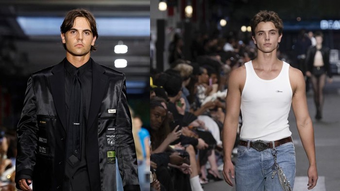 Sean Preston Federline berjalan di runway dalam peragaan busana pria Vetements koleksi Musim Semi/Musim Panas 2027 sebagai bagian dari Paris Fashion Week pada 26 Juni 2026 di Paris, Prancis.