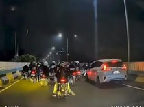 Viral Balap Liar Motor di JLNT Antasari Berujung Dihadang Xpander