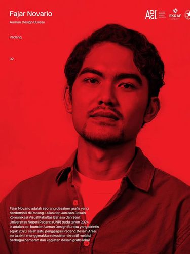 Fajar Novario Potret Fajar Novario, kreator logo terpilih untuk HUT ke-81 RI.