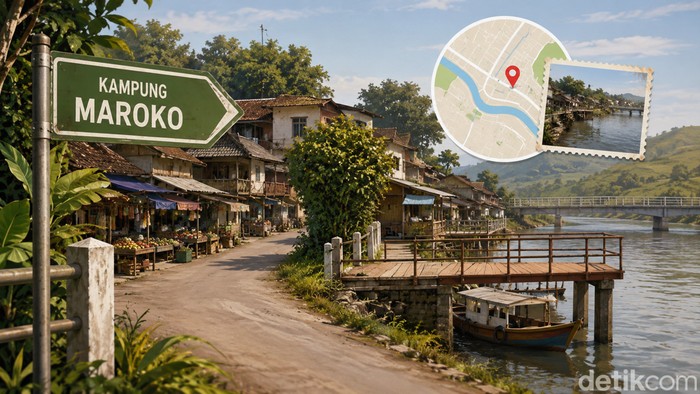 Ilustrasi Kampung Maroko.