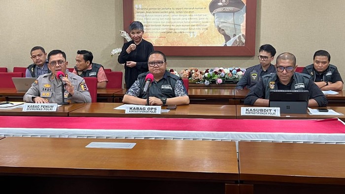 Kabag Ops Kortas Tipikor Polri, Kombes Ahmad Yusuf Afandi memaparkan penyidikan kasus