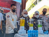 Momen Obat Keras-Sabu Diblender Petugas Kejari Bale Bandung