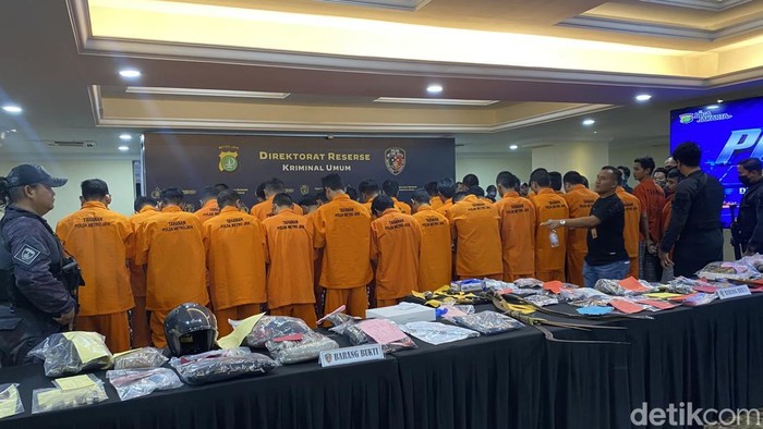 Konferensi Polda Metro Jaya terkait kasus pencurian selama 2026. (Devi/detikcom)