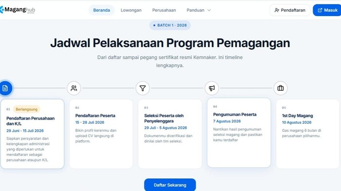 Magang Kemnaker 2026