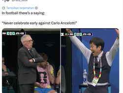 Netizen Puji Kejeniusan Ancelotti yang Bikin Jepang Tumbang