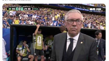 Don Carlo Ancelotti memang paten. Perubahan taktiknya membuat Brasil menang atas Jepang yang tangguh. Foto: X.com