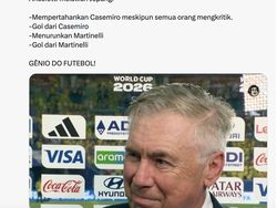 Netizen Puji Kejeniusan Ancelotti yang Bikin Jepang Tumbang