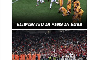 Seperti di edisi Piala Dunia 2022, Belanda kembali kalah dalam adu penalti. Foto: X.com
