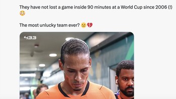 Sudah berkali-kali Belanda tersingkir oleh adu penalti. Foto: X.com