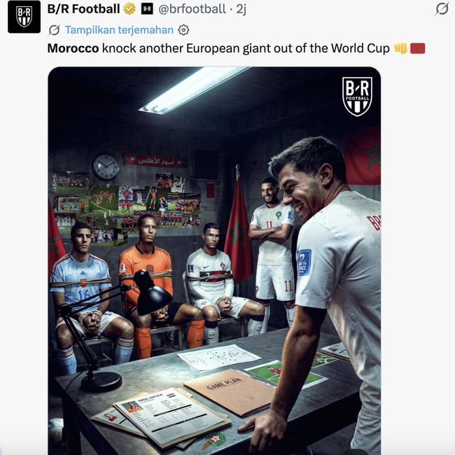 Meme Sialnya Belanda dan Tangguhnya Maroko