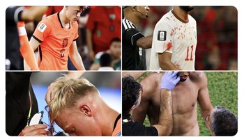 Pertandingan antara Maroko dan Belanda sangat intens, bahkan beberapa pemain sampai berdarah-darah. Foto: X.com