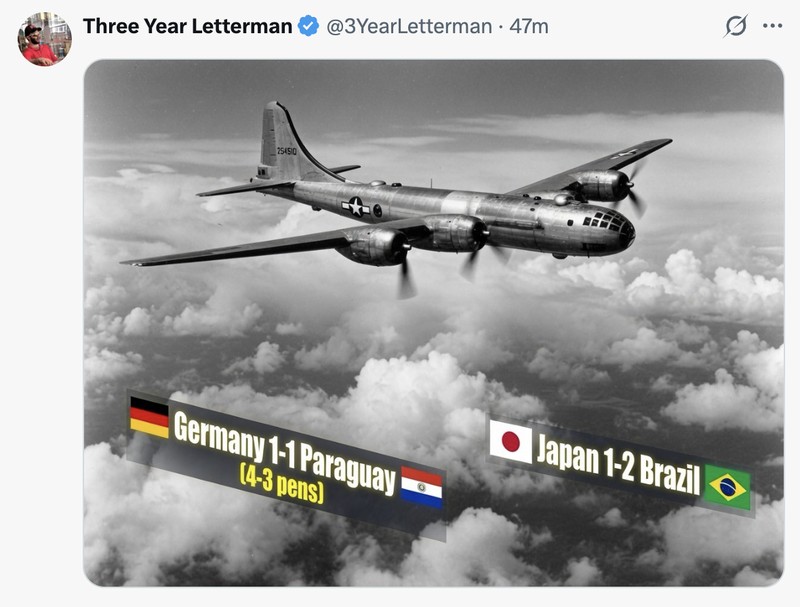 Meme Jepang dan Jerman gugur barengan di Piala Dunia 2026.