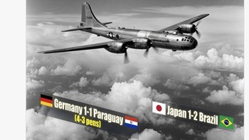 Meme Jerman dan Jepang kena bom Perang Dunia II dan tersingkir dari Piala Dunia 2026. Foto: dok. Twitter/@3YearLetterman