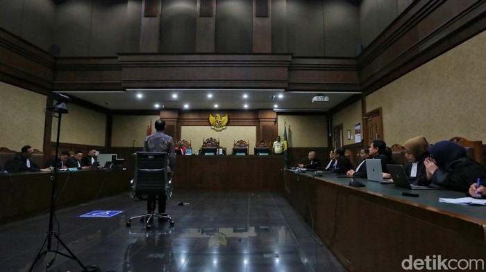 Sidang vonis Nadiem (Foto: Ari Saputra/detikFoto)